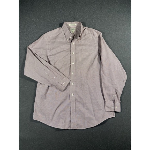L.L. Bean Other - LL Bean Oxford Button-Down Men's Red Shirt Large Reg Wrinkle Resistant